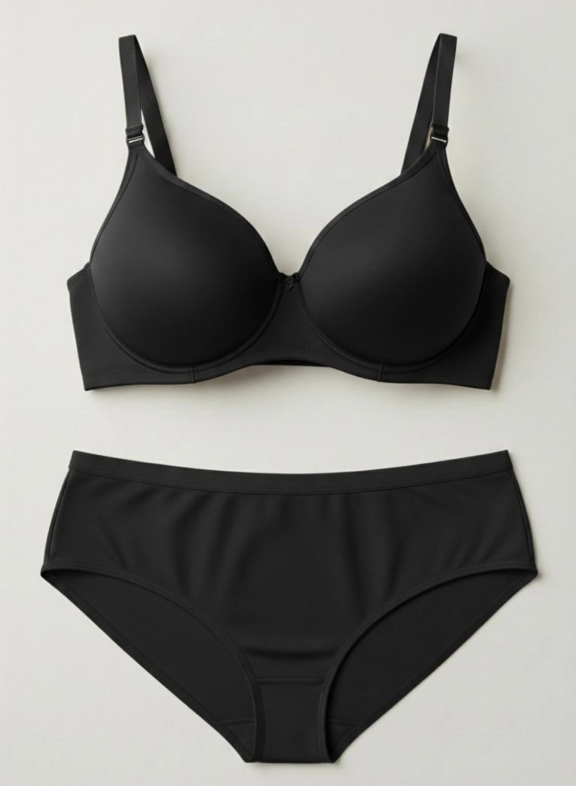 Classic Black Lingerie Set | Lightly Padded Bra & Matching Panty