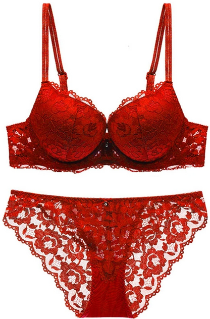 Scarlet Lace Lingerie Set – Floral Lace Bra & Panty Set
