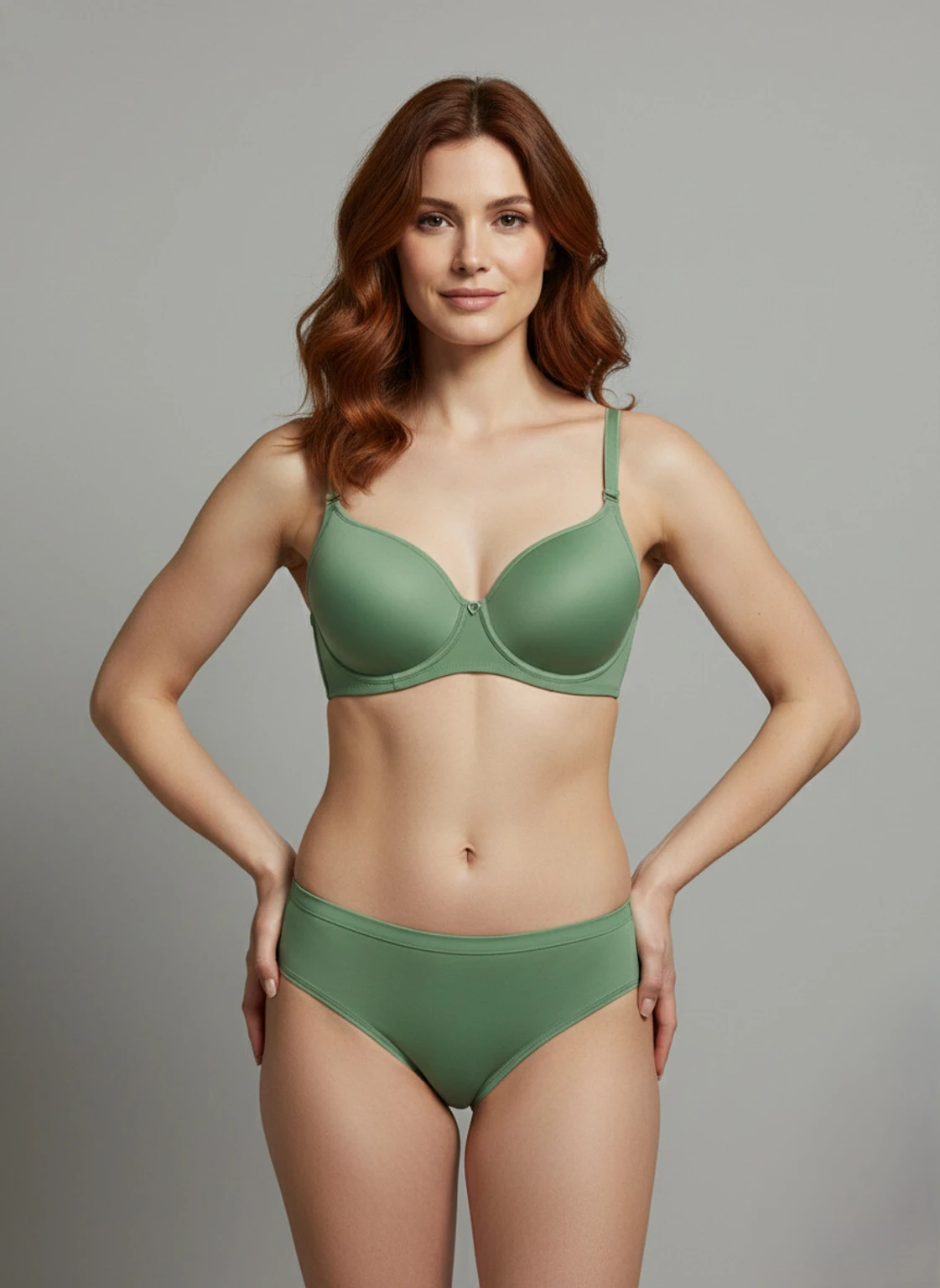 Green Bra & Panty Set – Soft Comfort Everyday Lingerie