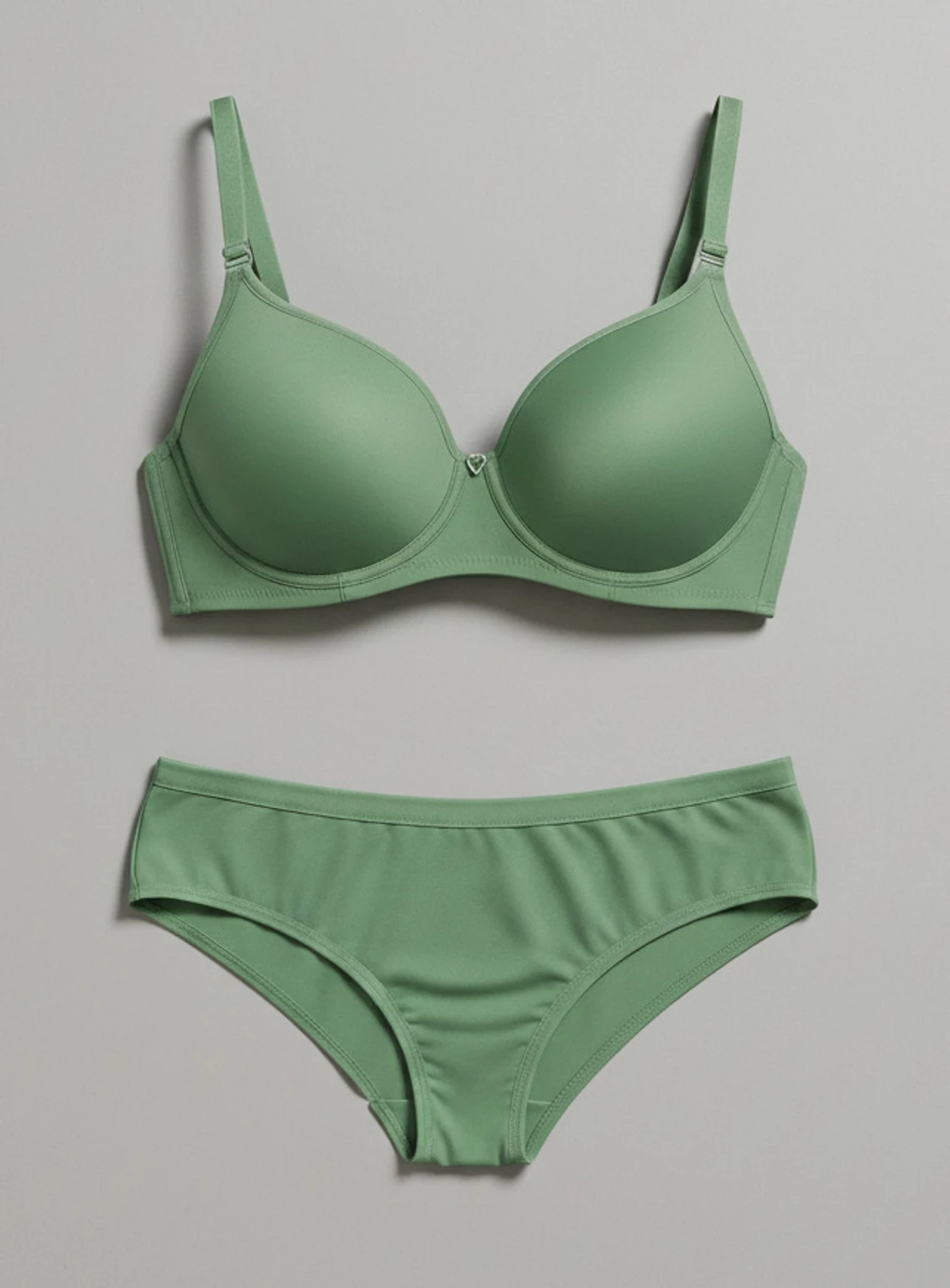 Green Bra & Panty Set – Soft Comfort Everyday Lingerie