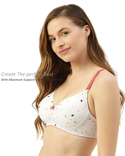 Premium Cotton Comfort Bra | Lightly Padded | Full Coverage | All-Day Support